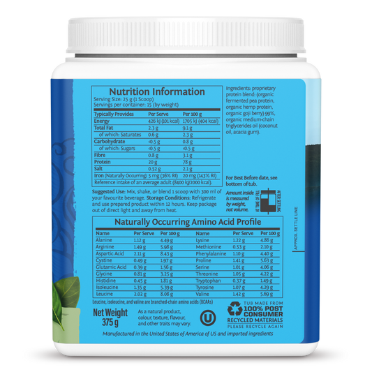 Warrior Blend Unflavored 15 Servings (375g)