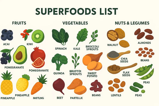 45 Superfoods to Add to Your Diet (2025) – Best Foods for Health & Energy