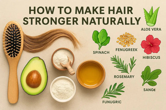 How to Make Hair Stronger Naturally: Growth, Shine & Gray Coverage