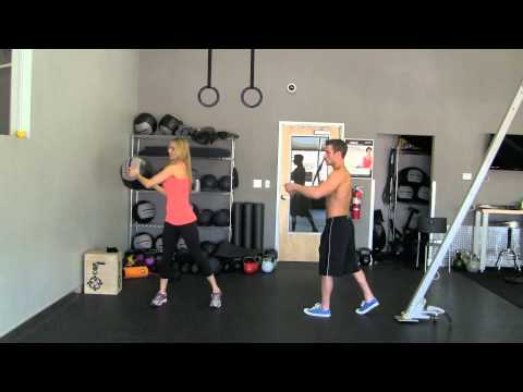 Oblique Medicine Ball Partner Toss