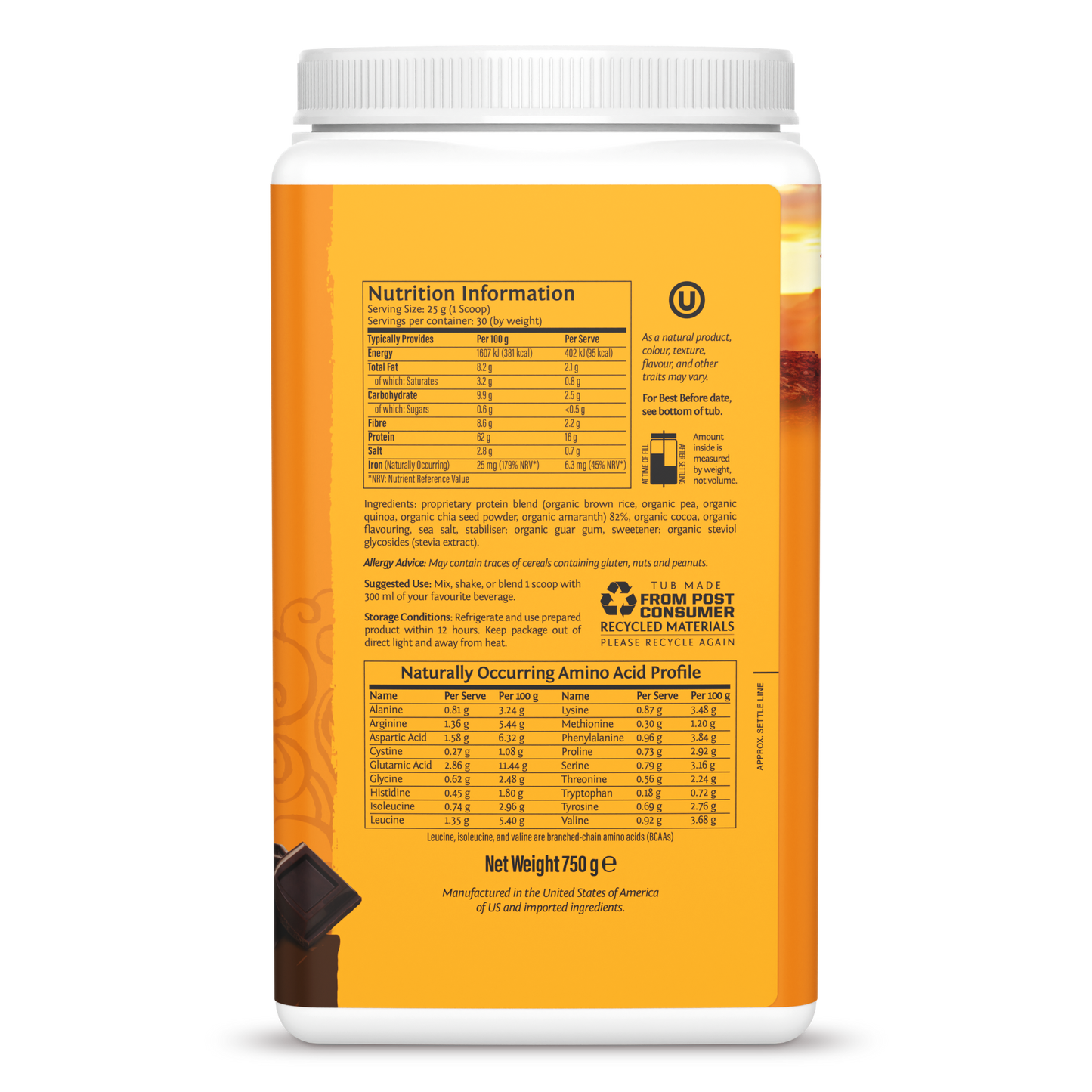 Classic Plus Protein Chocolate 30 Servings (750g)