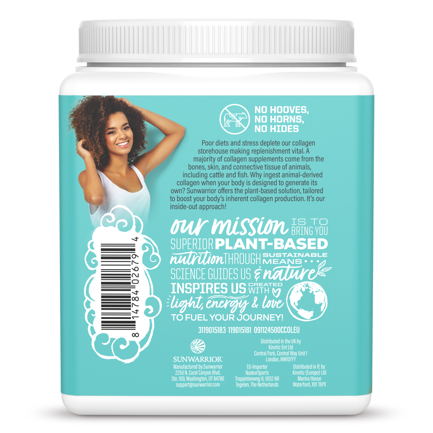 Vegan Collagen Protein Peptides Powder Chocolate Fudge 20 Servings (500g)