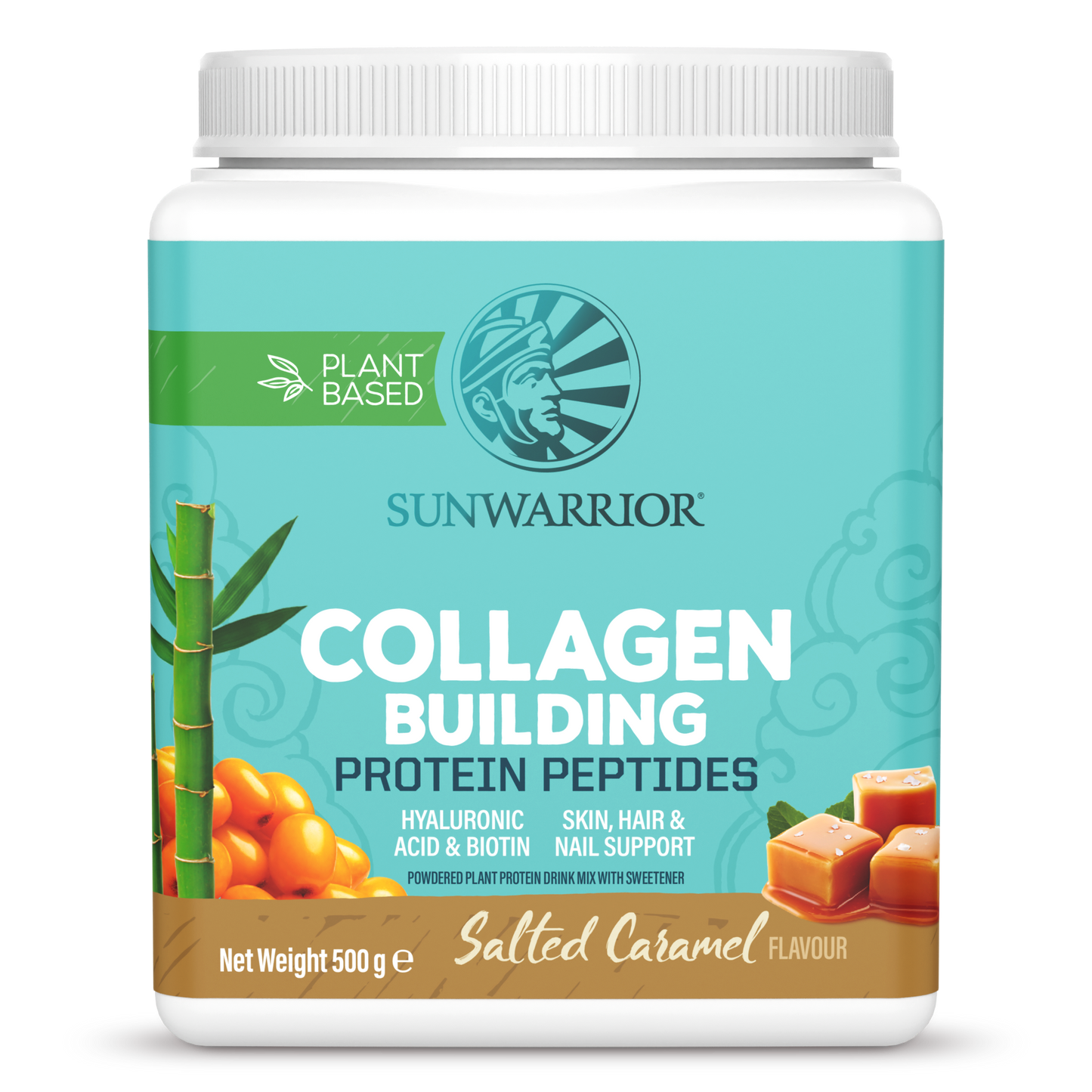 Vegan Collagen Protein Peptides Powder Salted Caramel 20 Servings (500g)