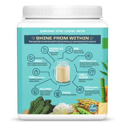 Vegan Collagen Protein Peptides Powder Tahitian Vanilla 20 Servings (500g)