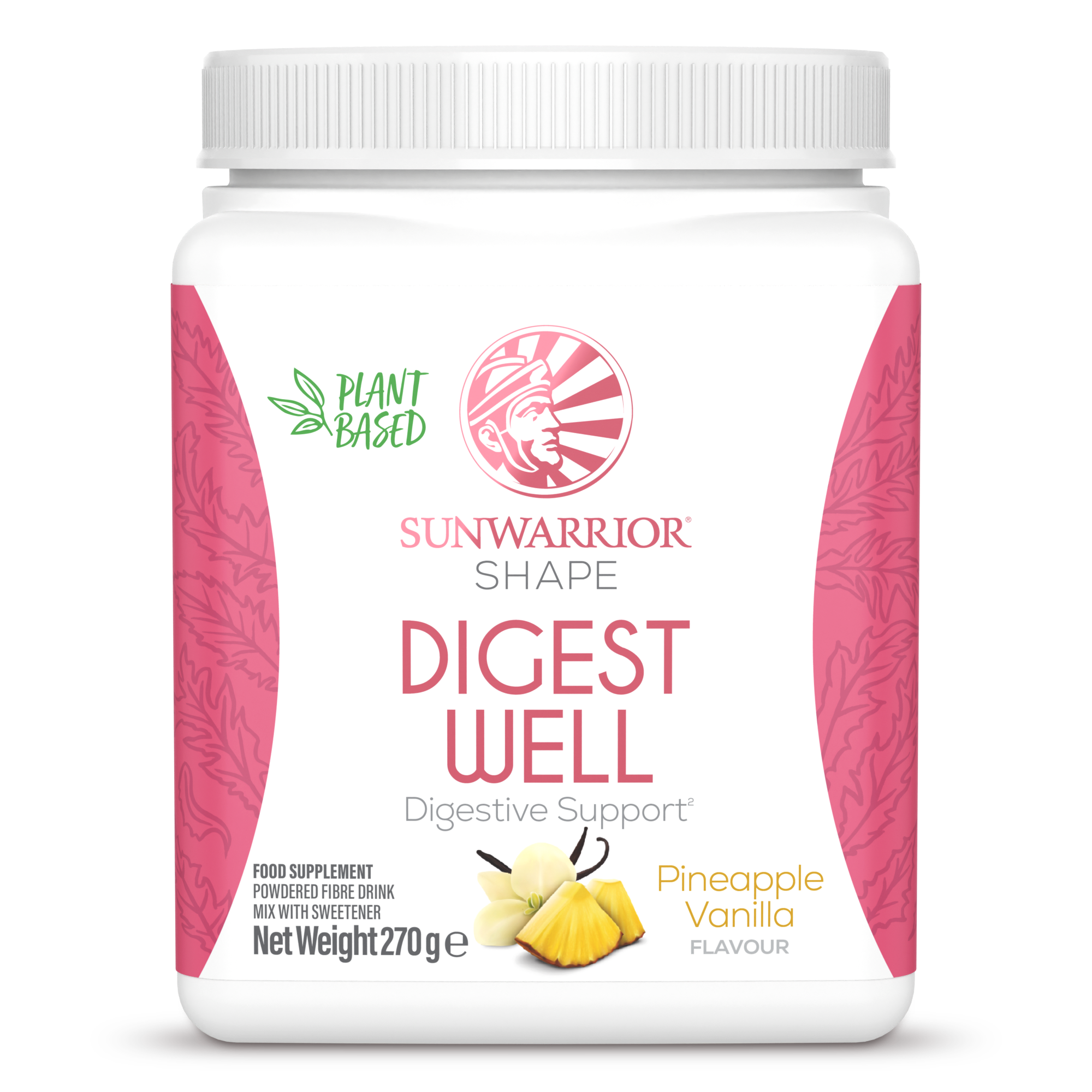 Shape Digest Well Pineapple Vanilla 30 Servings (270g) – Sunwarrior