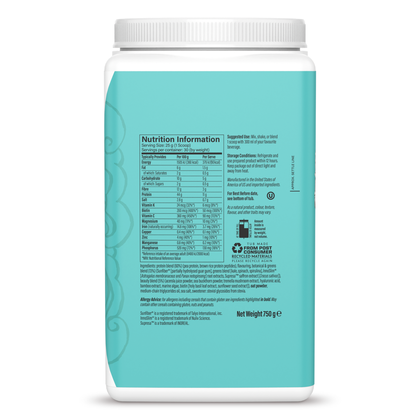 SLIM Collagen Boost Vanilla 30 Servings (750g)