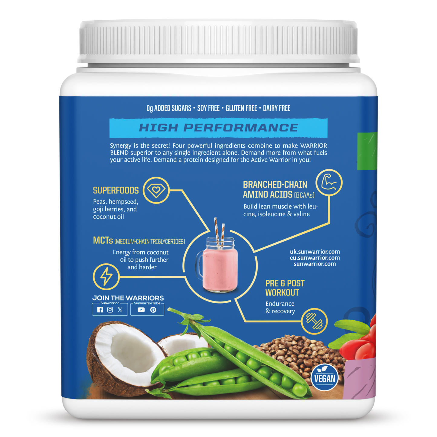 Warrior Blend Berry Shortcake 15 Servings (375g)