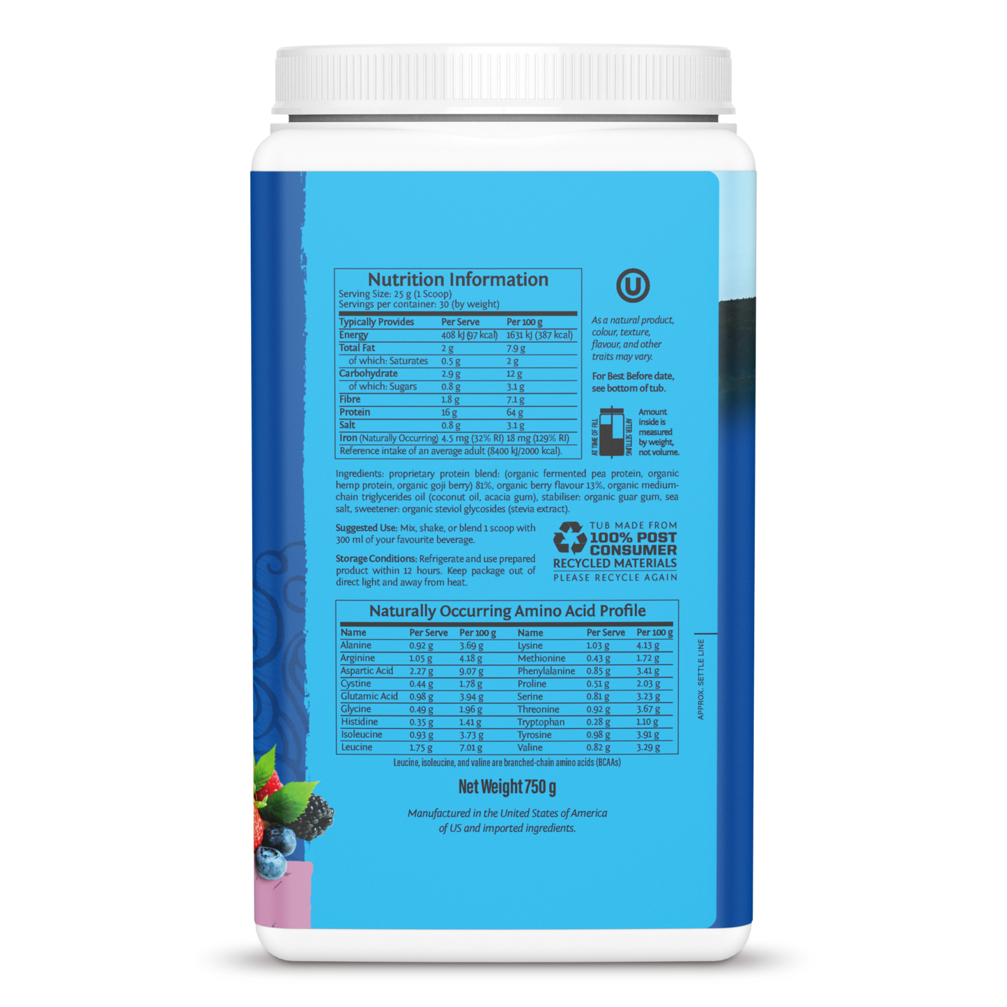 Warrior Blend Berry 30 Servings (750g)