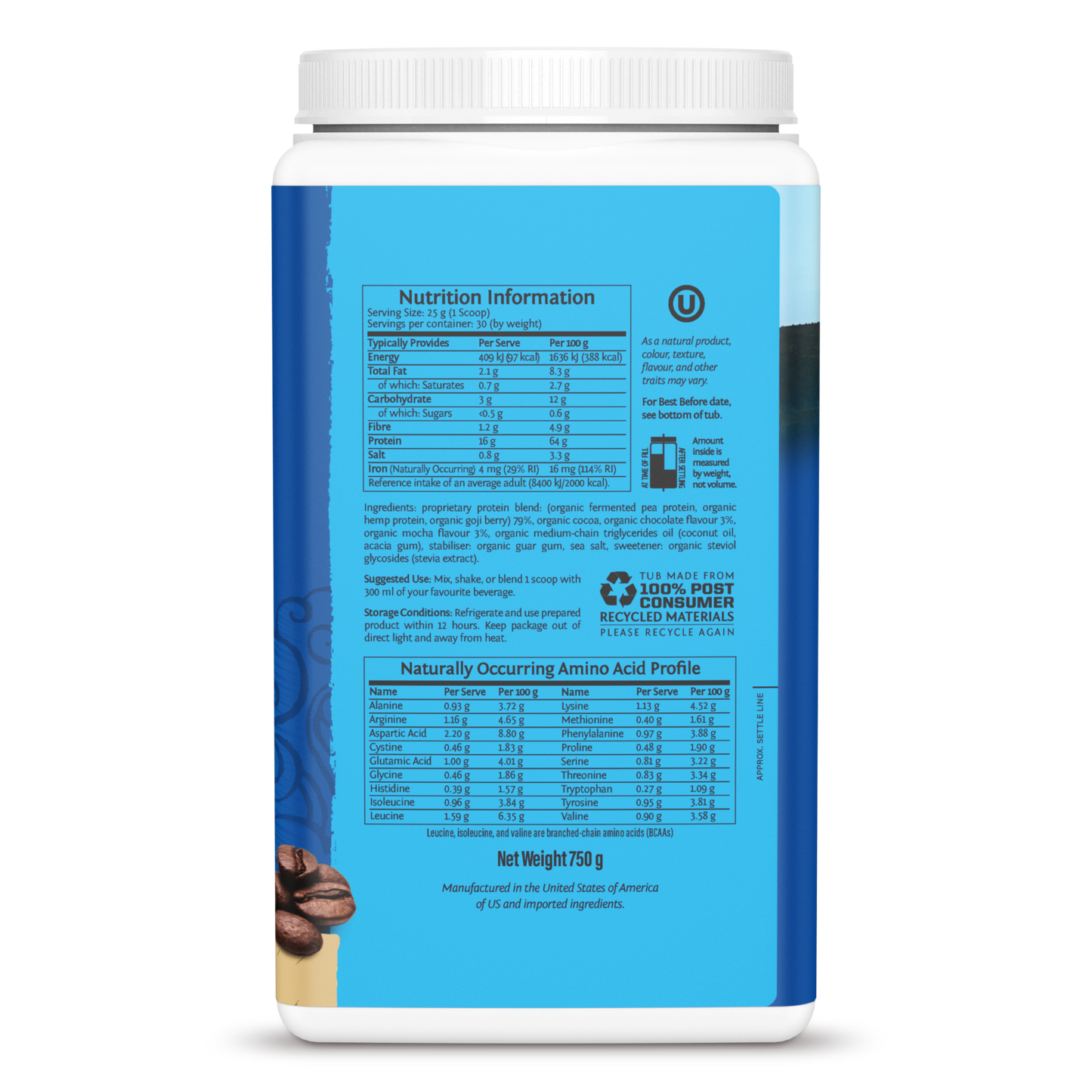 Warrior Blend Mocha 30 Servings (750g)