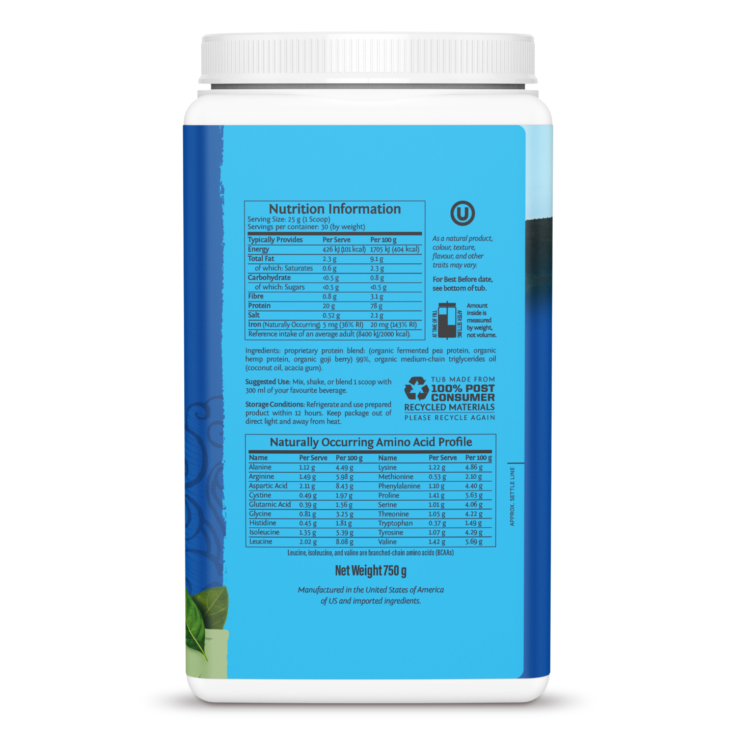 Warrior Blend Unflavored 30 Servings (750g)